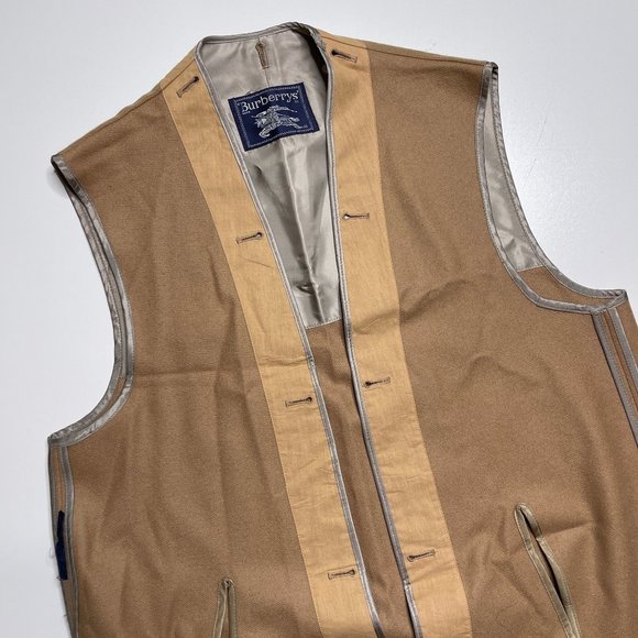 Burberry Wool Replacement Trench Coat Liner Camel Tan Button Out - Picture 9 of 12